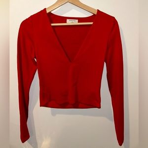 Contour V Neck Longsleeve by Babaton